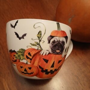 Halloween PUG Pumpkin Mug by Portobello by Design